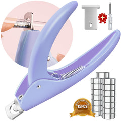 GA&EN light purple clipper front view showing ergonomic handle and sharp blade for precise trimming