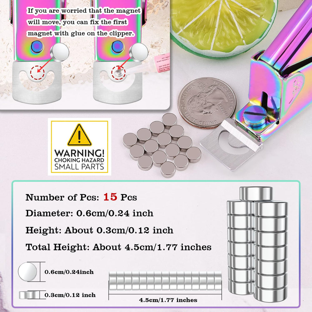 GA&EN magnet sizers arranged to show adjustable stops for consistent lengths