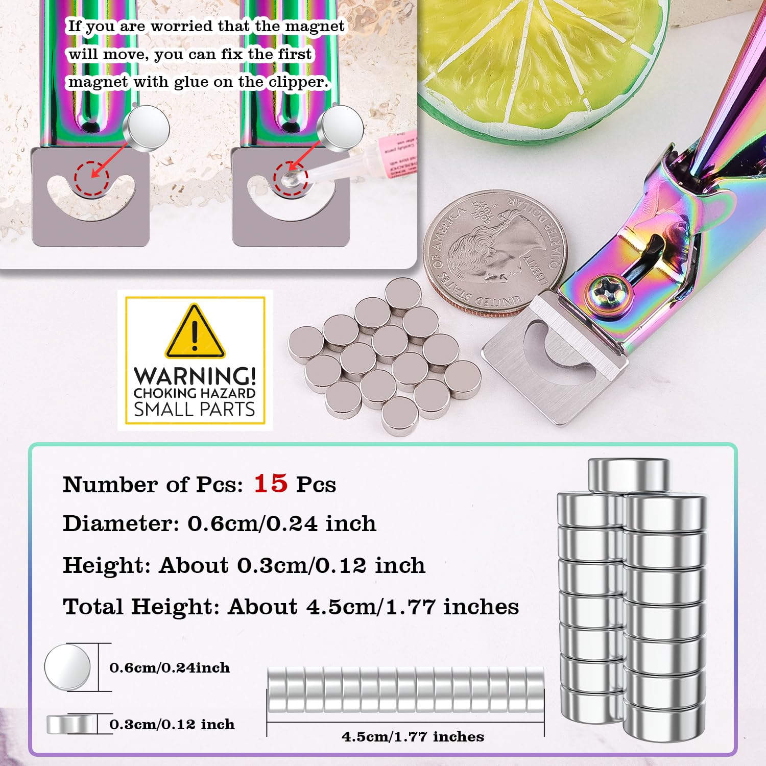 GA&EN magnetic sizers closeup illustrating quick consistent length setting benefit