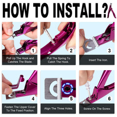 GA&EN replacement blade and screwdriver close-up enabling quick maintenance