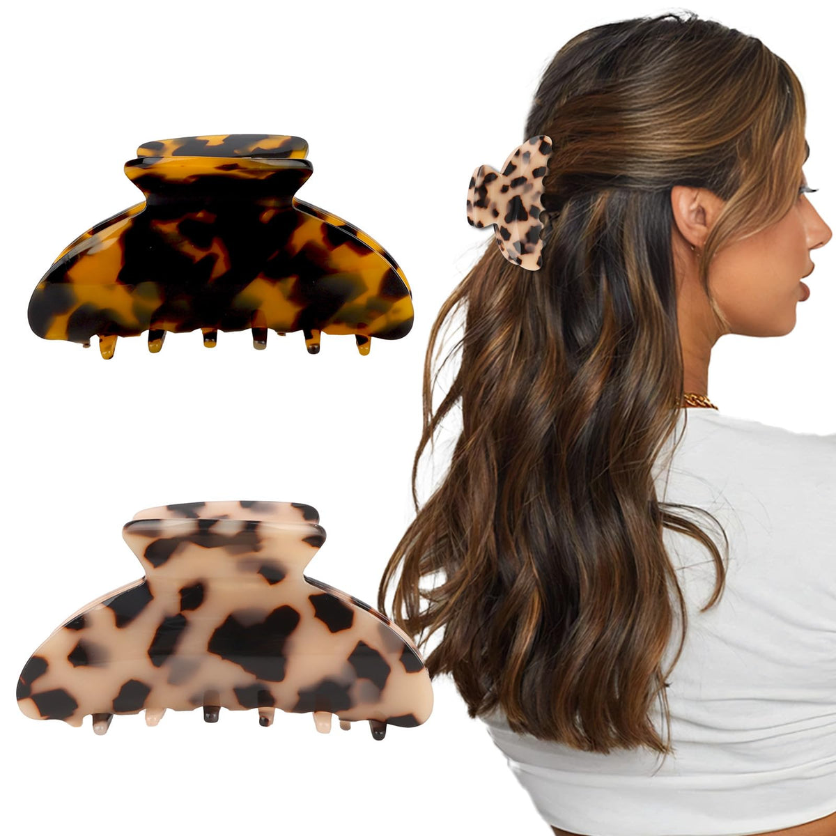 GAFATORY front view showing tortoiseshell clip and vintage style benefit
