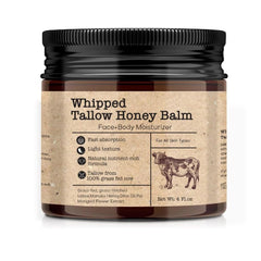 GAHQB whipped beef tallow jar front view showing label and compact size