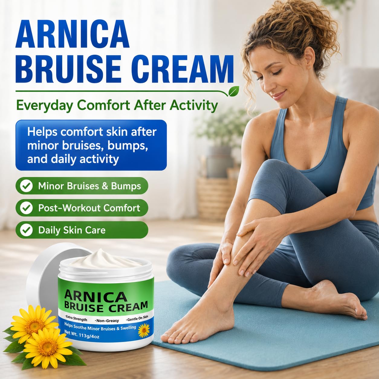 Galitoon cream being applied to an arm, soothing comfort for sensitive skin