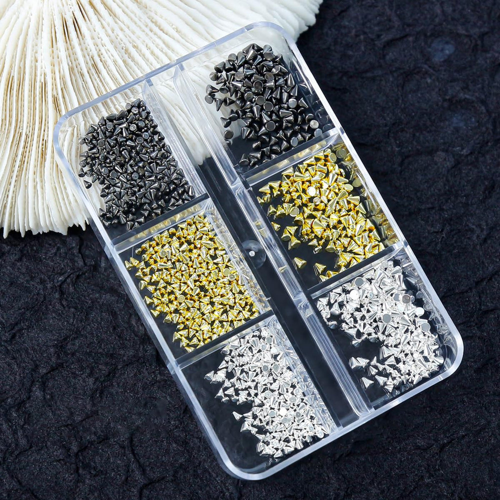 Ganepwns chrome beads mixed sizes showing precision detail for layered designs