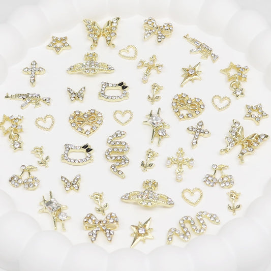Ganepwns close-up of rhinestone detail highlighting sparkle and premium finish