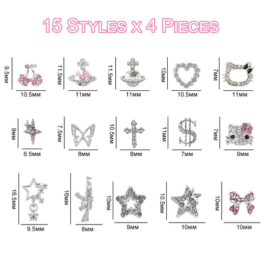 Ganepwns close-up of rhinestone inlay on charm highlighting sparkling detail