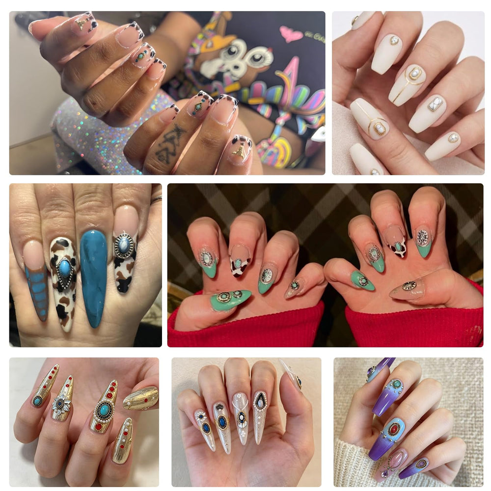 Ganepwns themed manicure on hand in cowboy setting for style inspiration