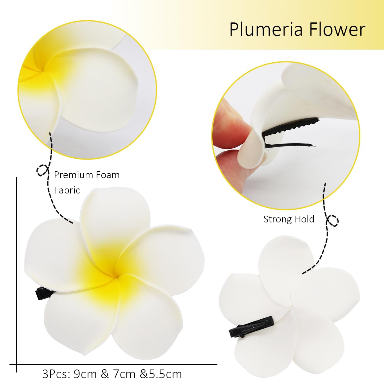 Ganepwns phalaenopsis set laid flat to show color variety and wearable sizes