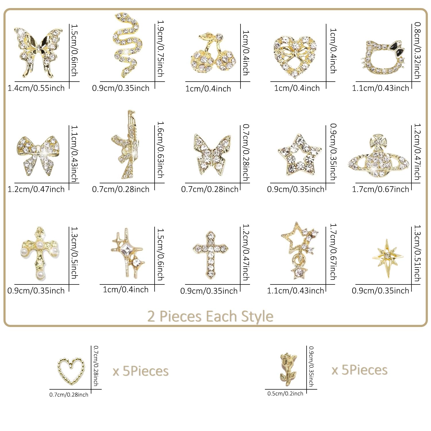 Ganepwns charms on fingertip for scale showing compact size and precision fit