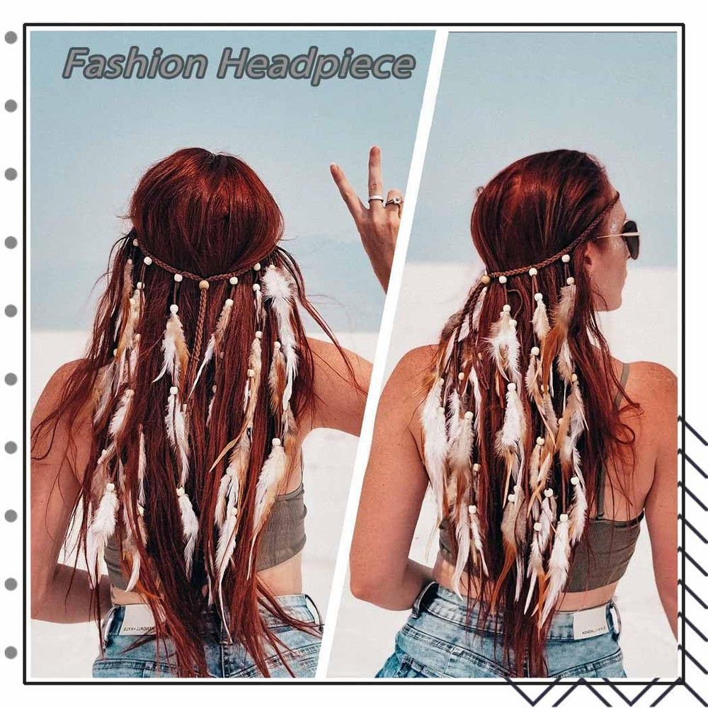 Gangel feather tassel closeup showing bead accents and soft plume benefit delicate detail