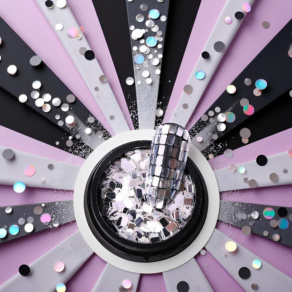 GANPUB sequins embedded in resin jewelry showing reflective accents and durability