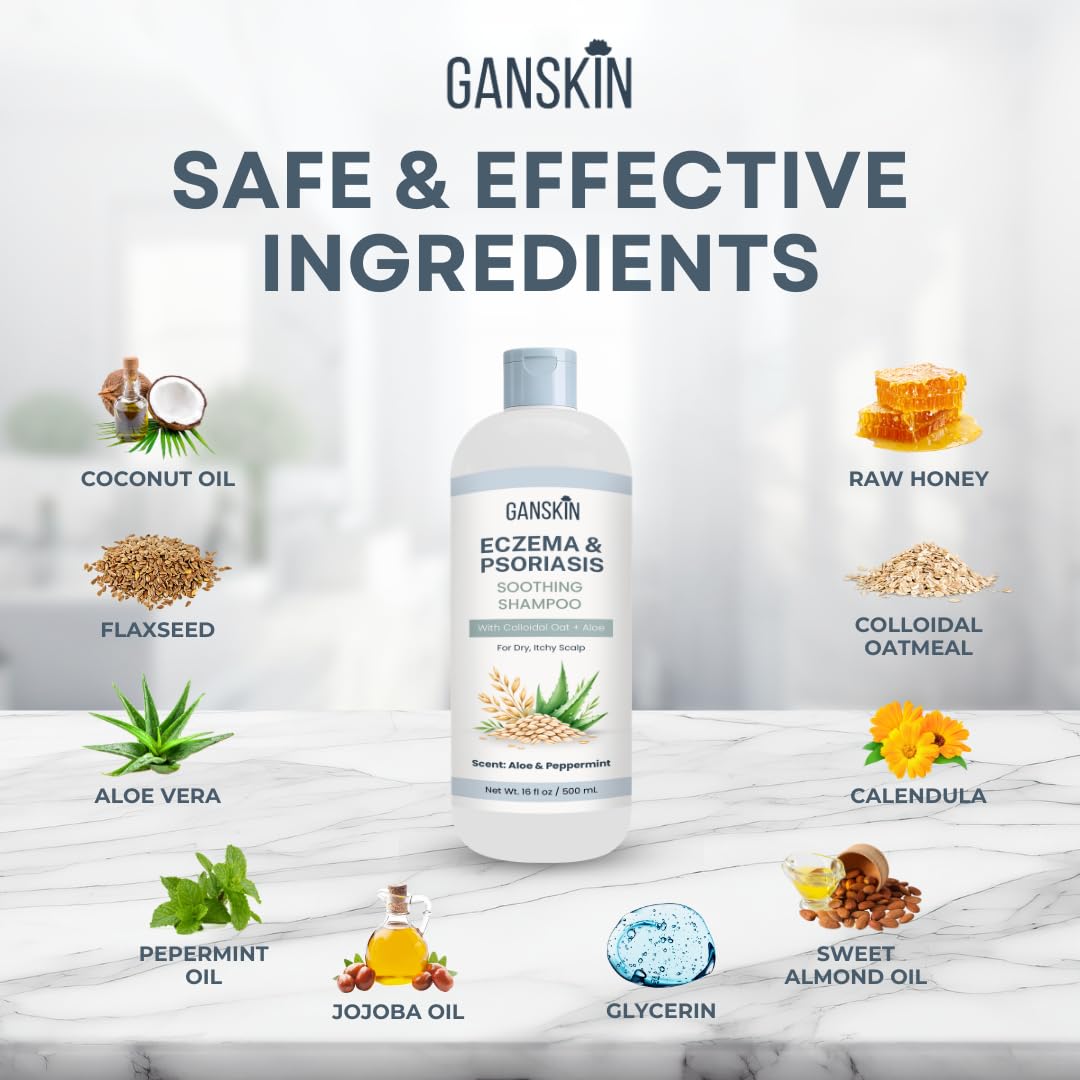 Ganskin shampoo being used by parent and child indicating family safety