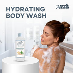 Ganskin label close-up listing natural ingredients and reassuring transparency benefit
