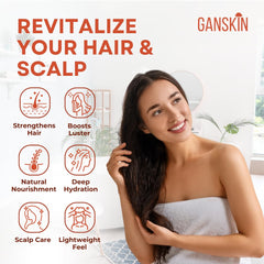 Ganskin lifestyle shot of family using shampoo for shared freshness