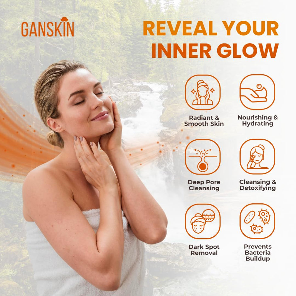 Ganskin soap in hand for size comparison and easy handling benefit
