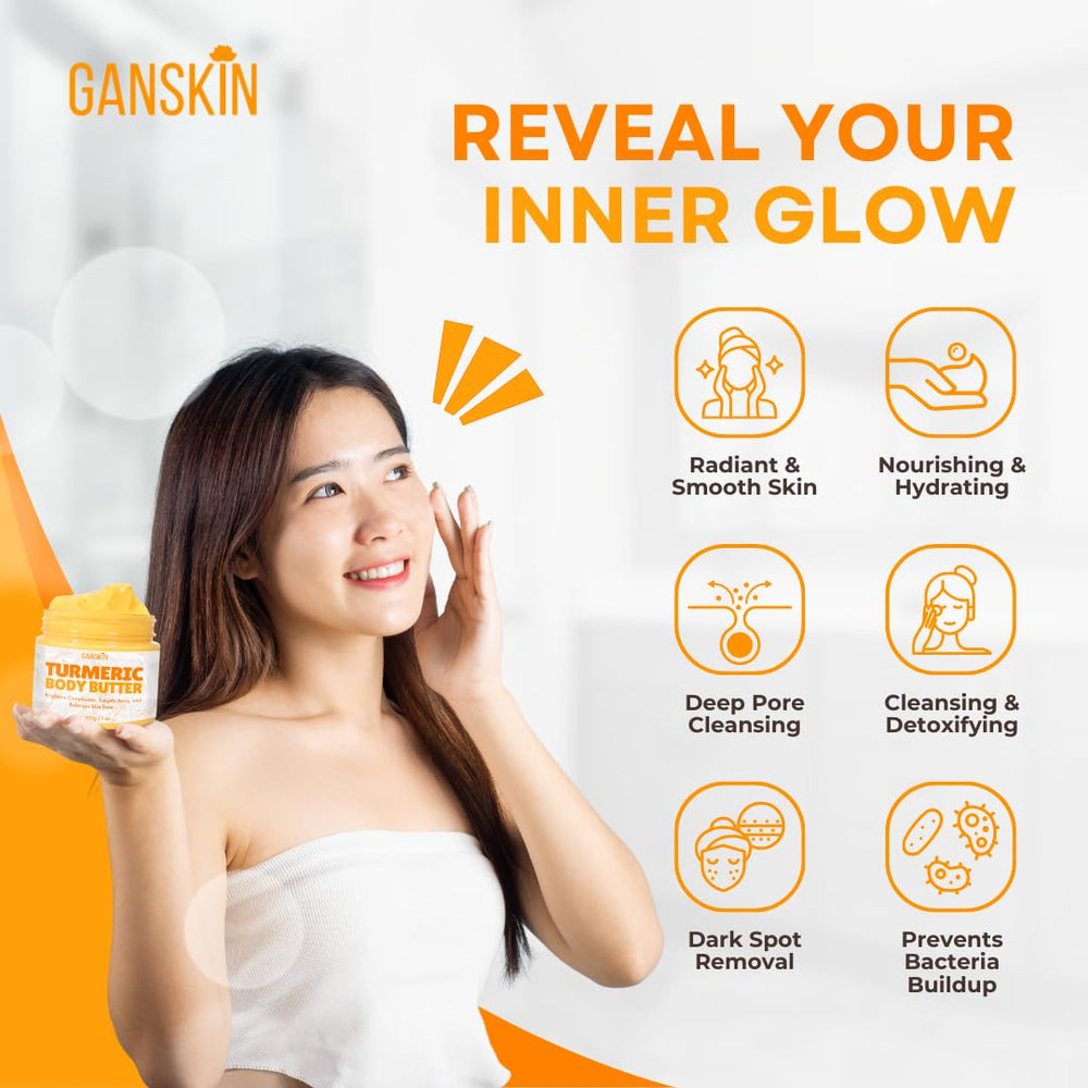 Ganskin cream applied on hand demonstrating smooth spreadability