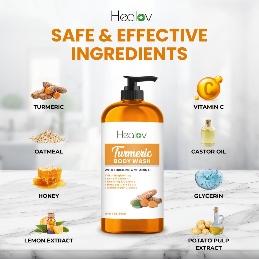 Ganskin turmeric powder ingredient close-up for antioxidant support
