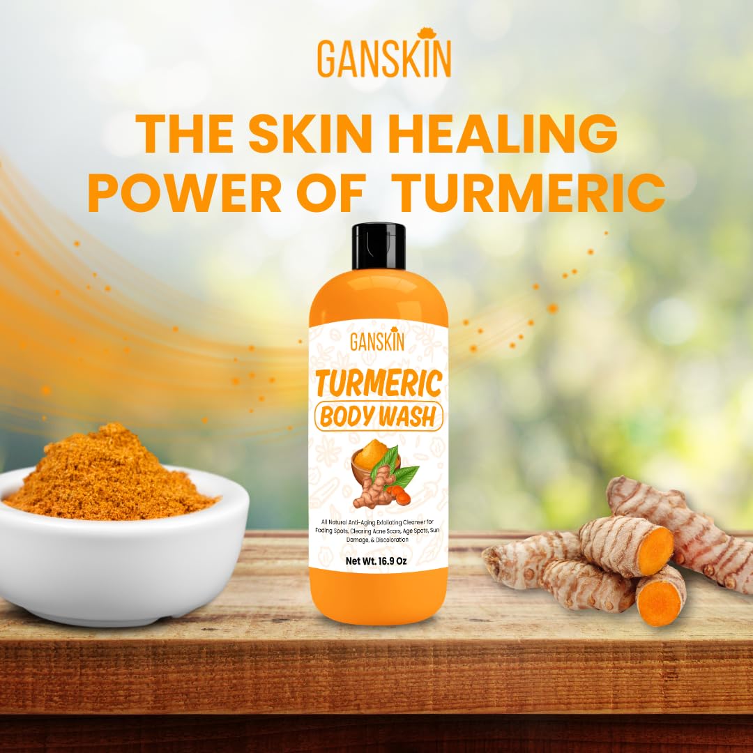 Ganskin pump dispensing body wash for convenient controlled use