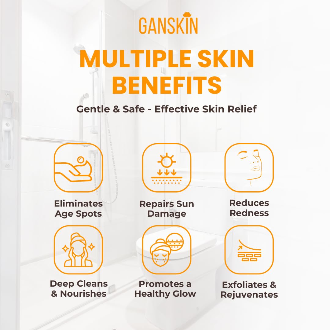 Ganskin turmeric powder ingredient shot supporting skin brightening
