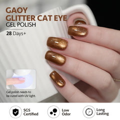 GAOY bottle staged with UV lamp and manicure tools for easy at-home use