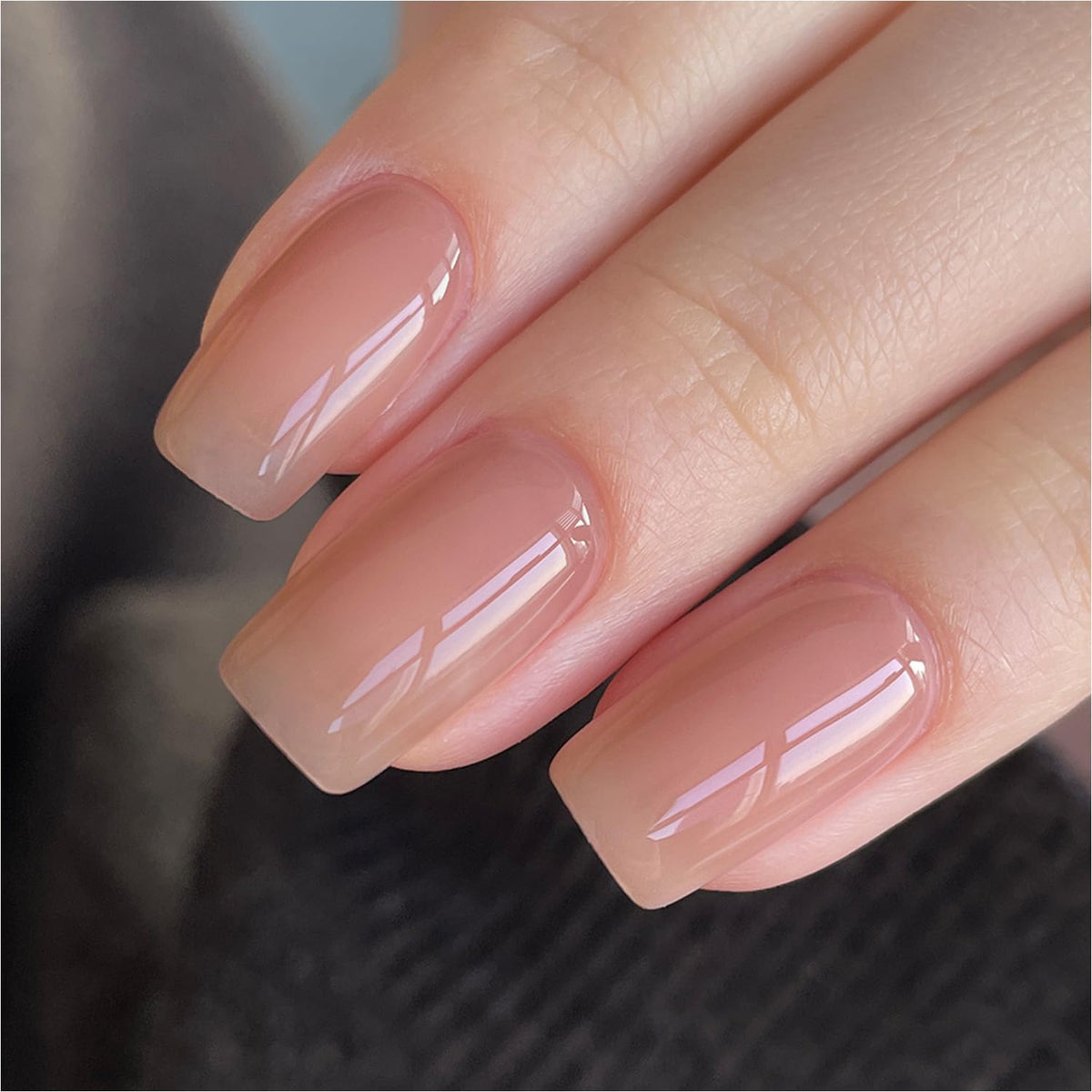 GAOY front bottle view showing peachy beige color and benefit durable wear