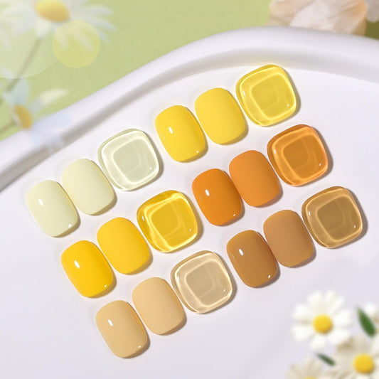 GAOY six bottles arranged flatlay showing color variety for mix-and-match designs