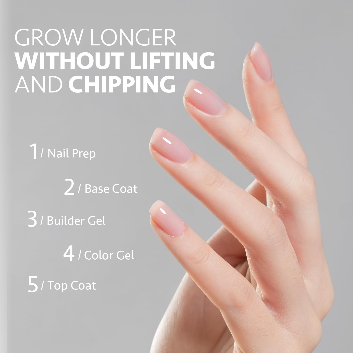 GAOY brush applying gel over tip showing easy extension and shaping advantage