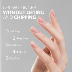GAOY brush applying gel over tip showing easy extension and shaping advantage