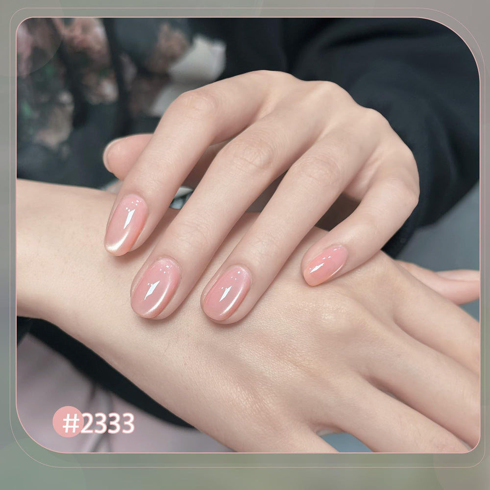 GAOY application in progress with magnet over wet gel for quick DIY nail art