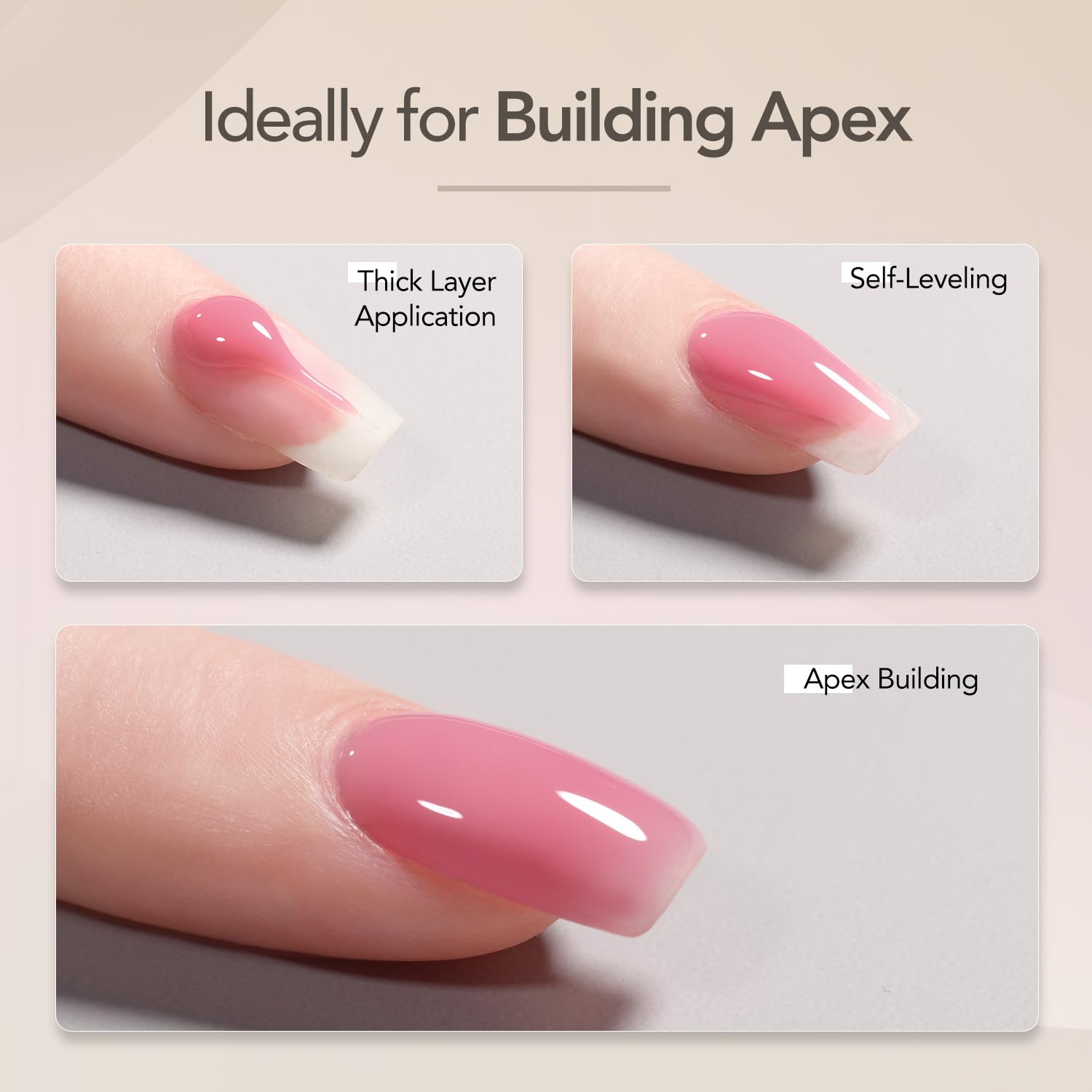GAOY being applied to nails demonstrating easy builder coverage