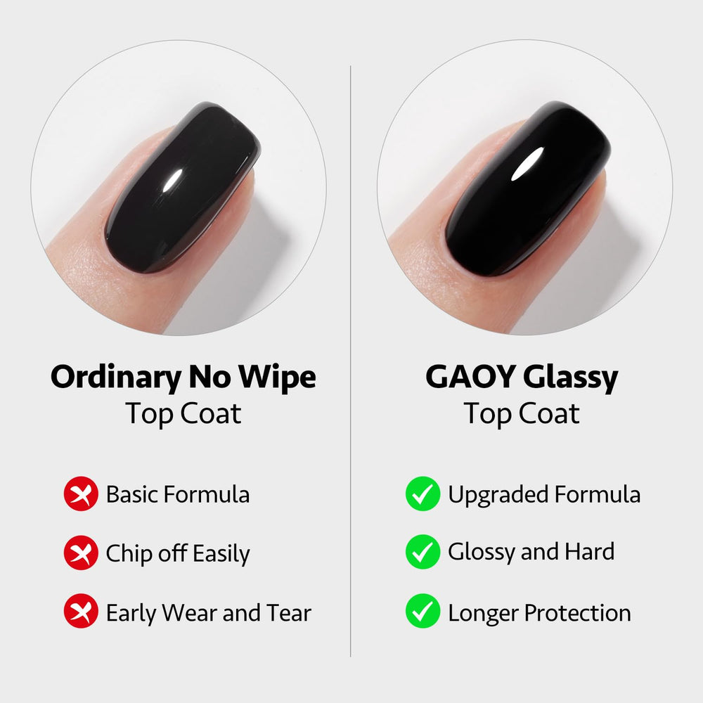 GAOY peel off base coat bottle closeup showing applicator and easy-peel advantage