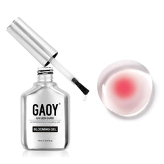 GAOY clear blooming gel bottle front view showing product packaging and capacity