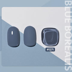 GAOY brush stroke of Blue Borealis demonstrating smooth application and strong pigment