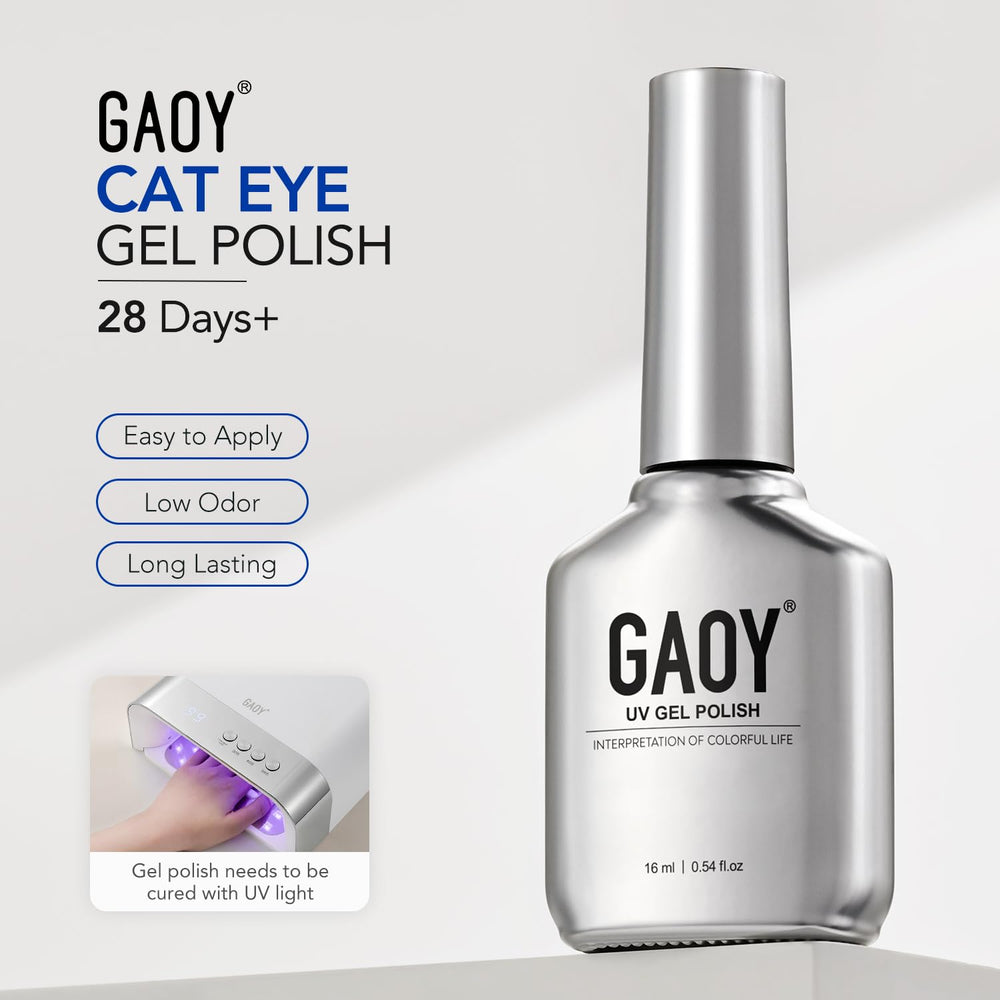GAOY nails styled in evening outfit highlighting long-lasting reflective sheen