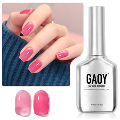 GAOY bottle front showing 2134 Pink Tulip and large 16ml size benefit