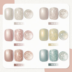 GAOY bottle labels close-up displaying color names and volume, ensures informed choice