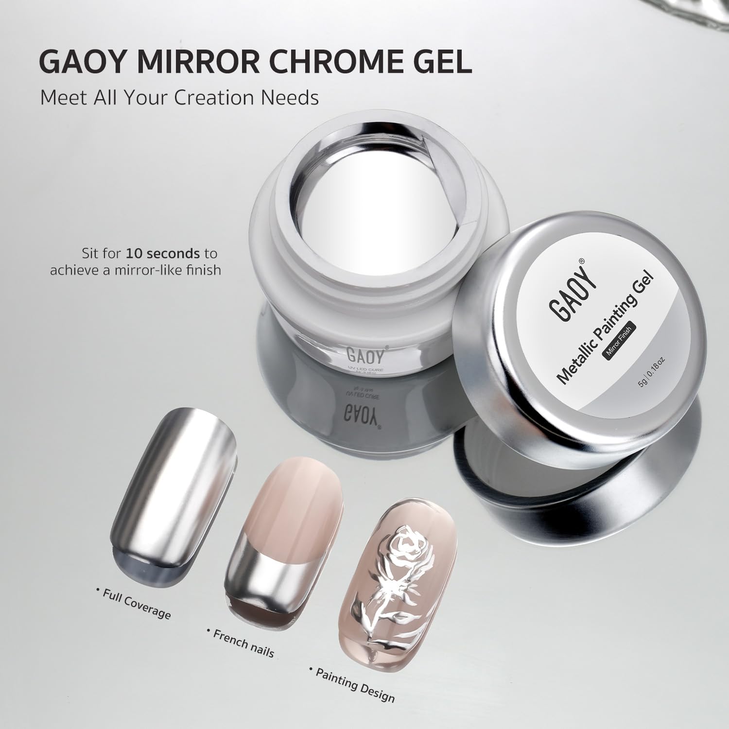 GAOY 5g bottle next to ruler showing compact size for portability benefit