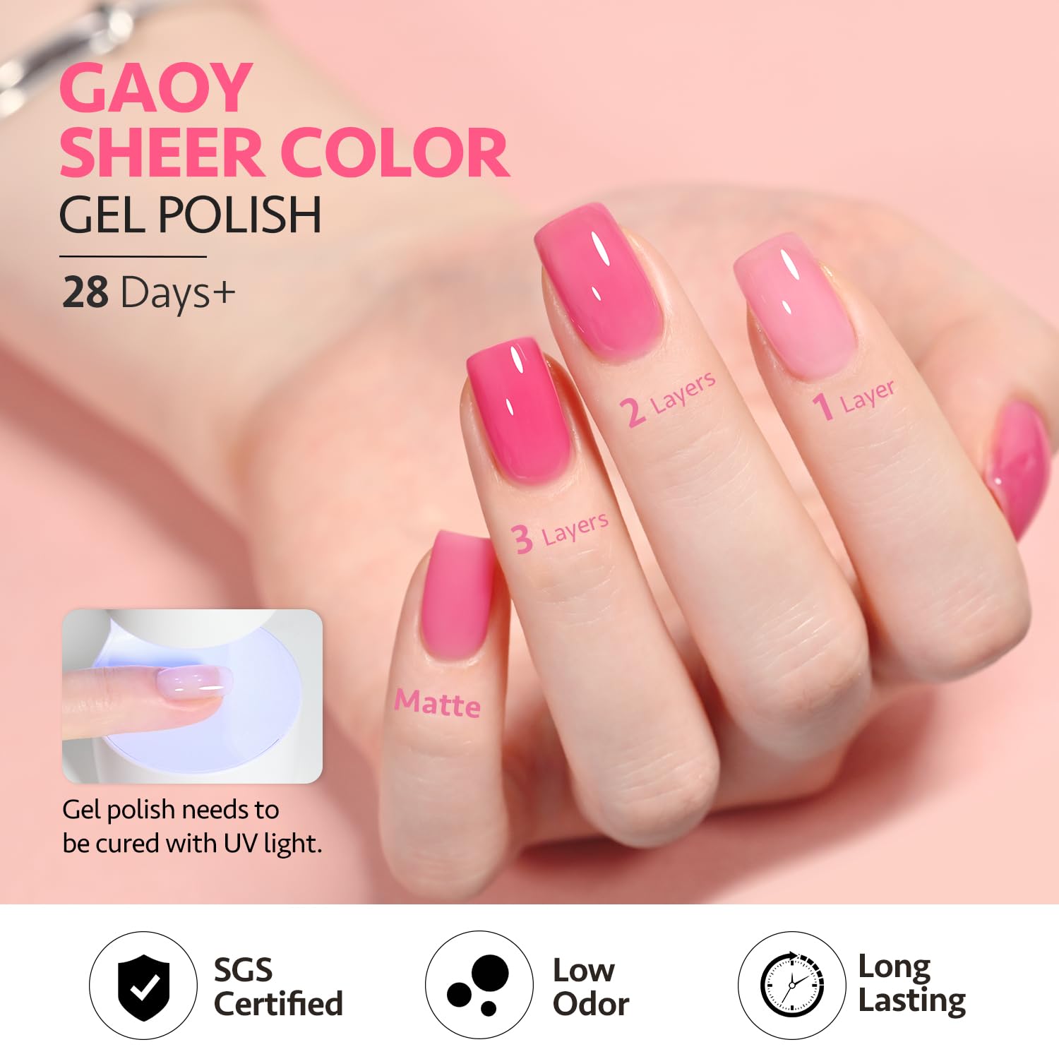 GAOY bottle next to ruler illustrating 16ml generous volume benefit