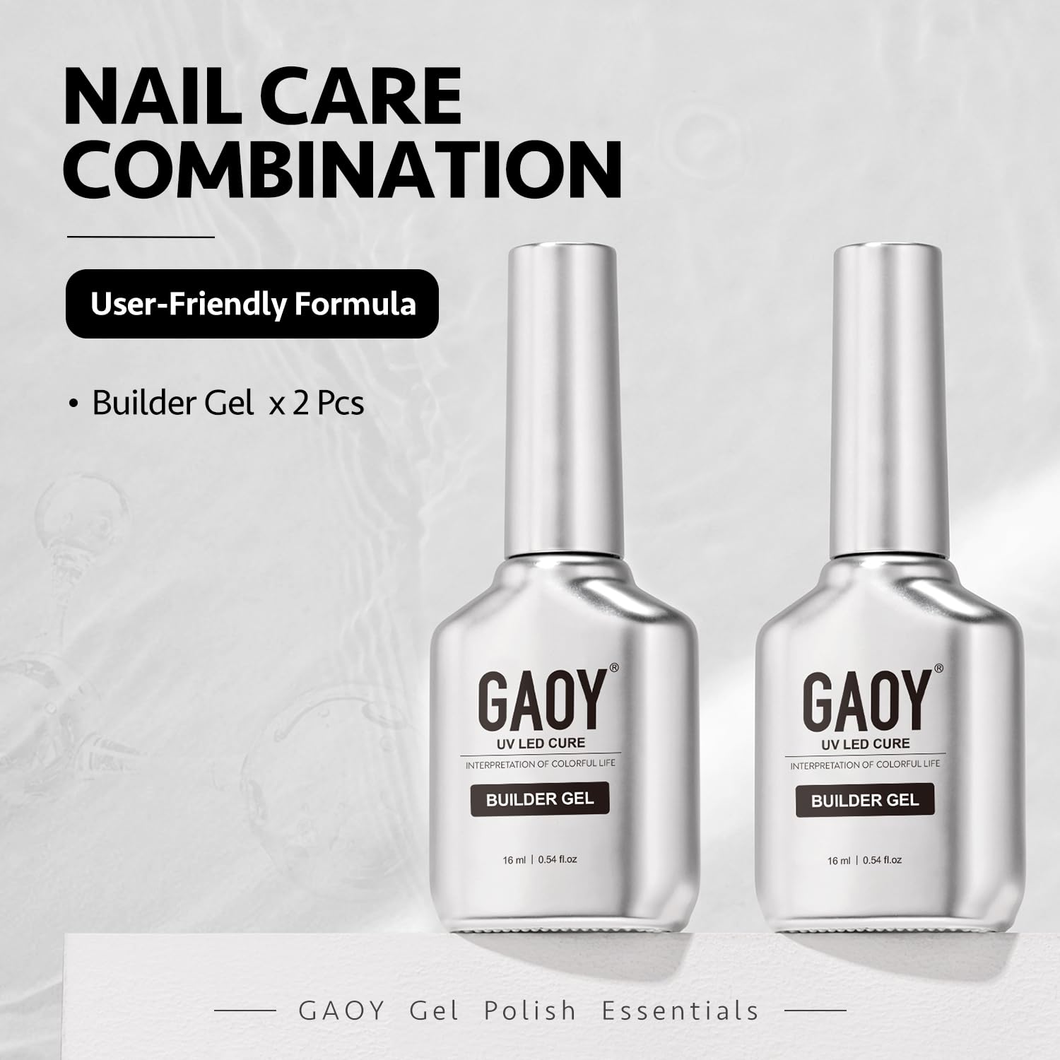 GAOY bottle in hand for size comparison emphasizing larger 16ml supply benefit