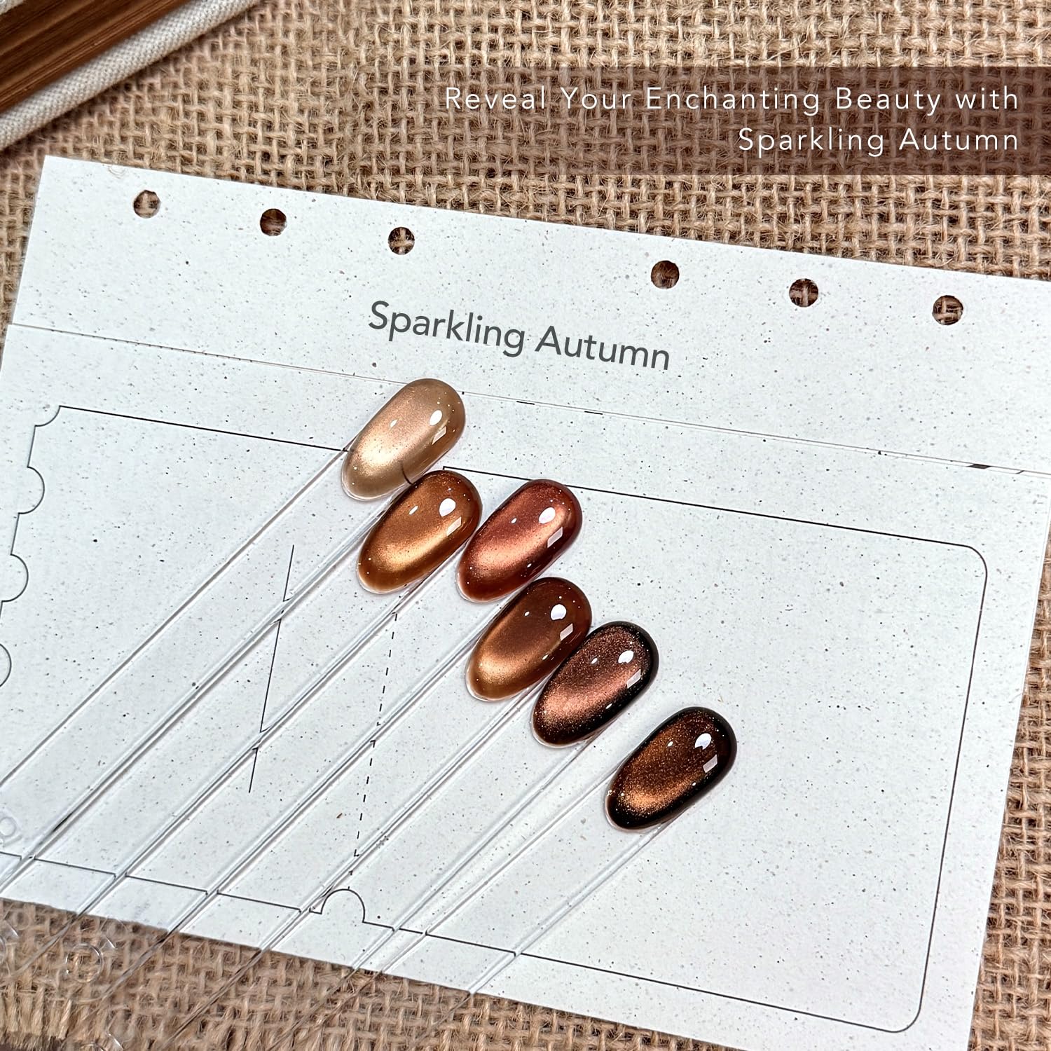 GAOY magnet tool held above wet polish demonstrating how to create defined cat eye shimmer