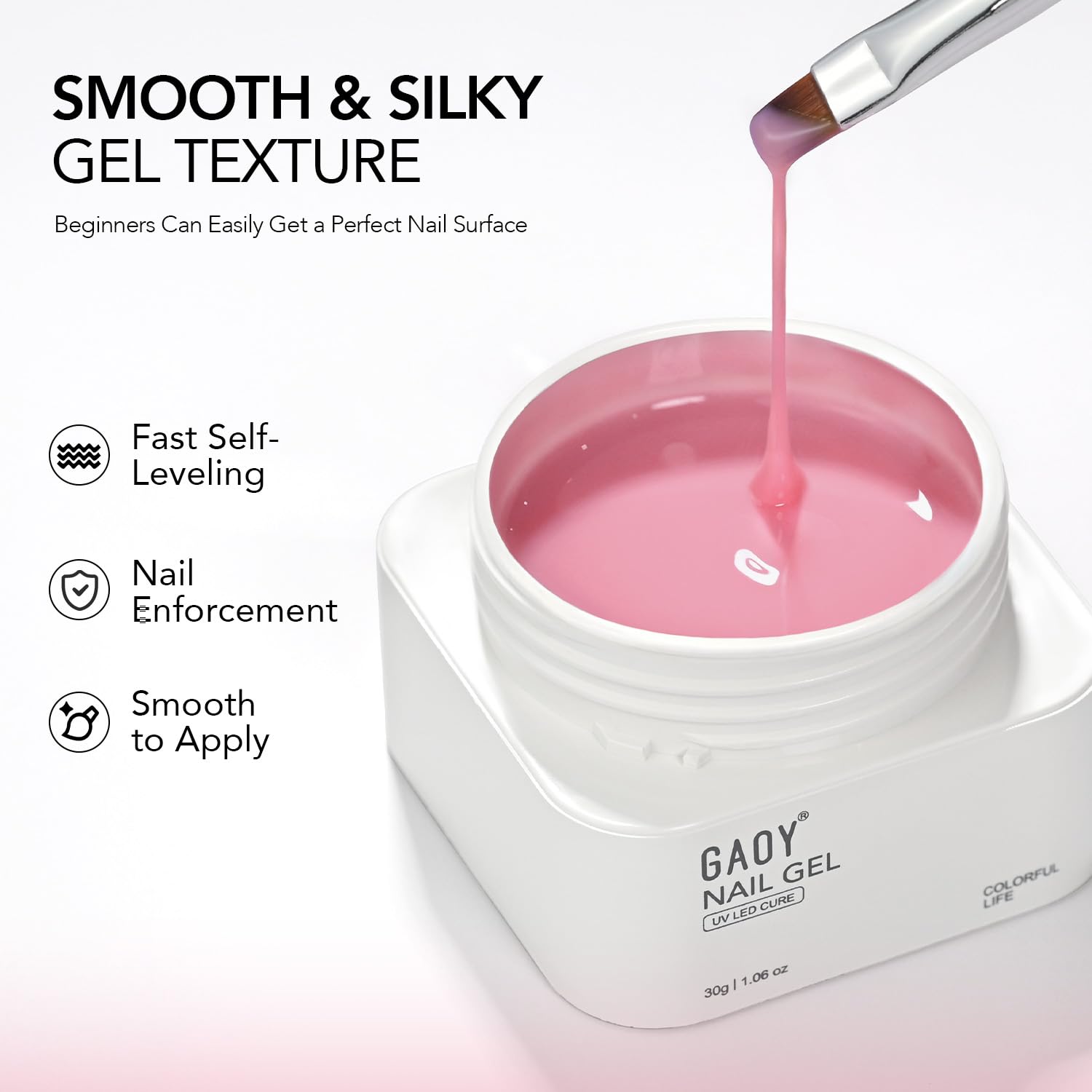 GAOY brush and lid detail highlighting precise application control and convenience