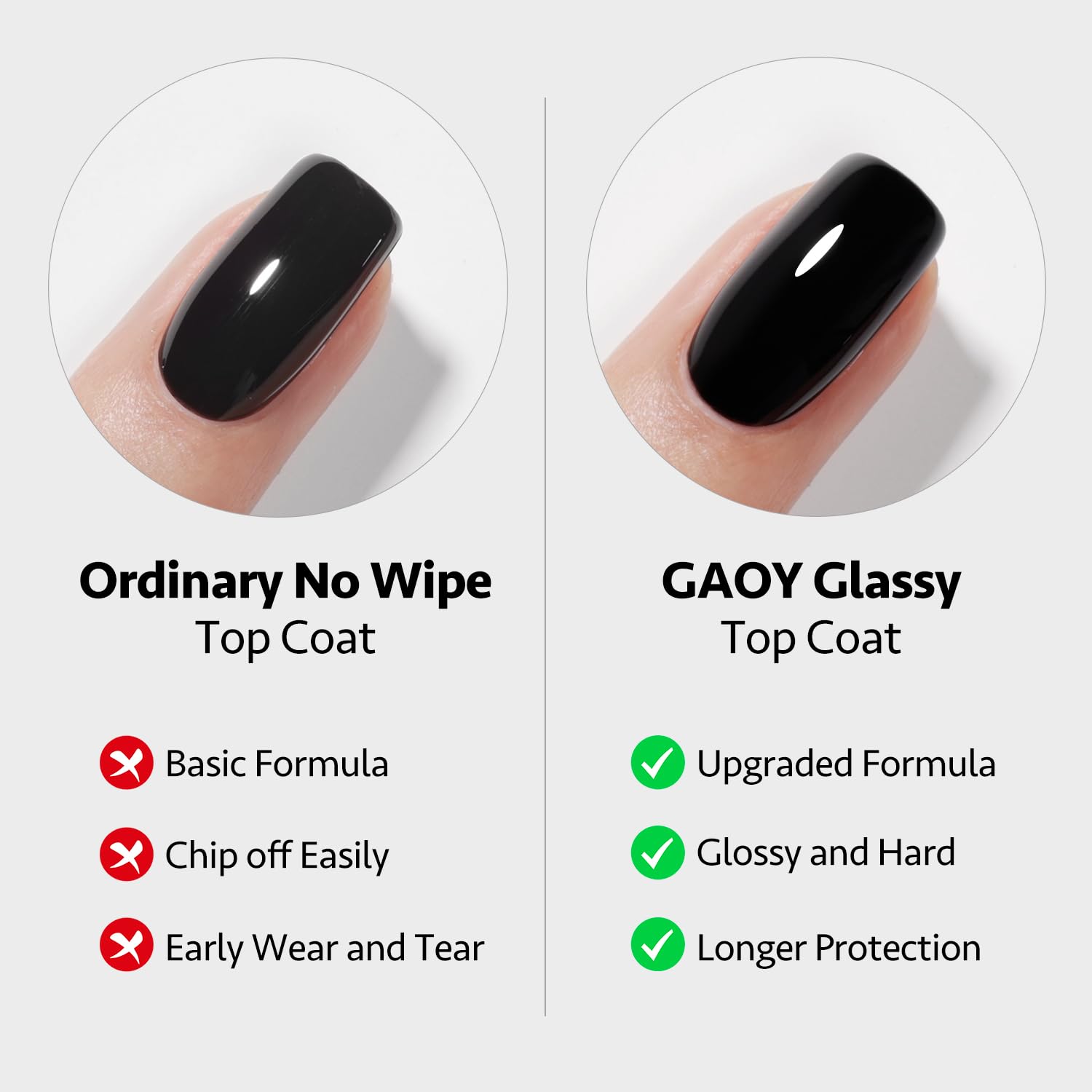 GAOY brush applicator close-up for smooth even application benefit