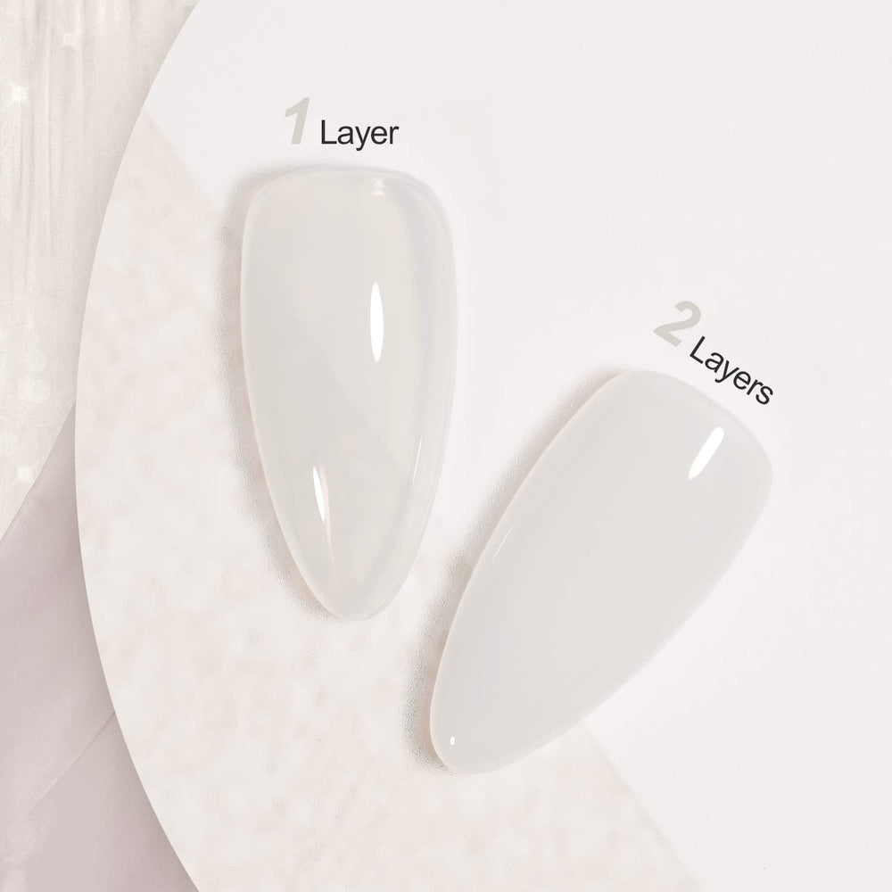 GAOY brush stroke texture demonstrating buildable jelly finish benefit