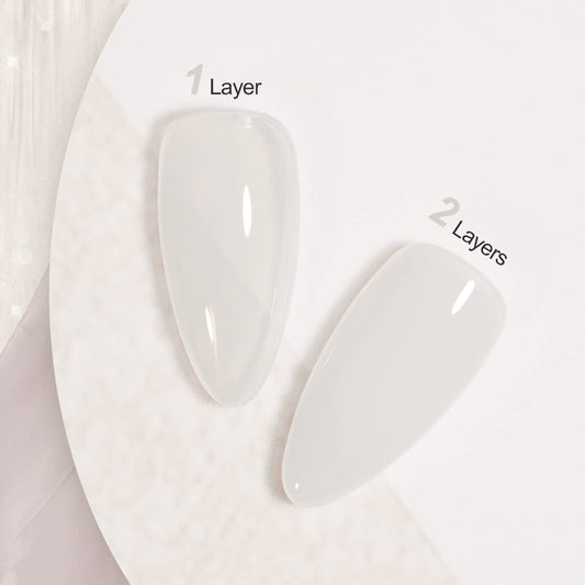 GAOY brush stroke texture demonstrating buildable jelly finish benefit
