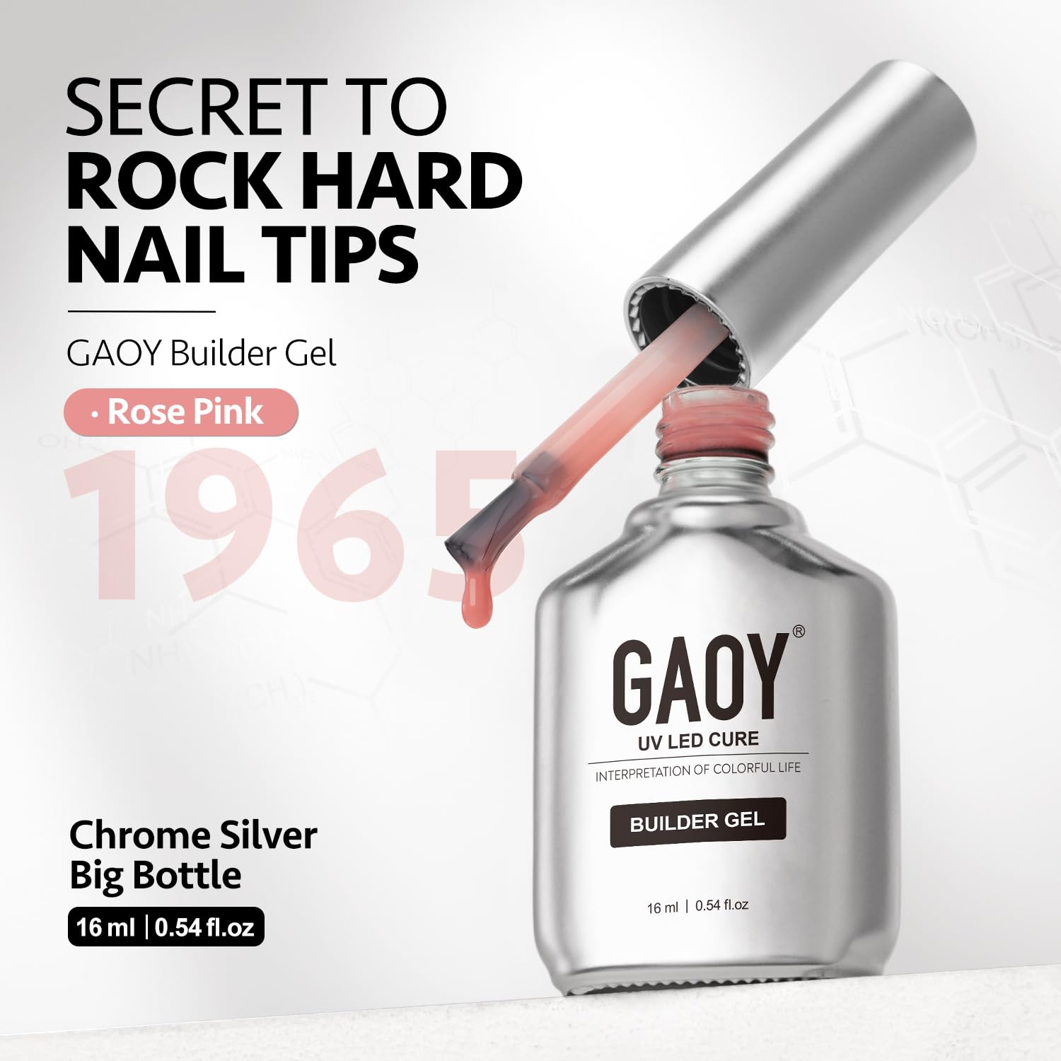 GAOY builder gel on a home manicure station, convenient salon-quality results