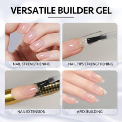 GAOY gel held next to finger showing 16ml size for travel-friendly use