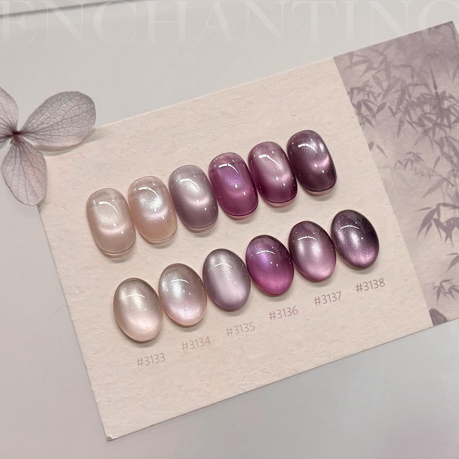 GAOY cat-eye effect closeup on nail highlighting glassy holographic shimmer and depth