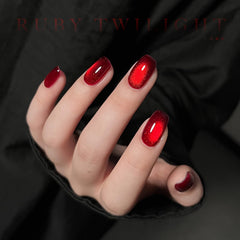 GAOY cat eye magnet held over nail creating stripe pattern for dramatic manicure benefit