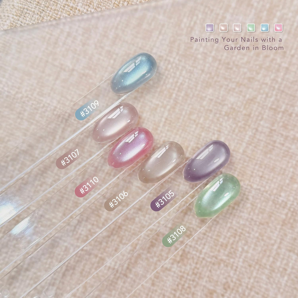 GAOY cat-eye magnet close-up demonstrating control for precise glitter stripe effects