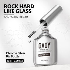 GAOY brushed-chrome silver bottle design conveys professional look